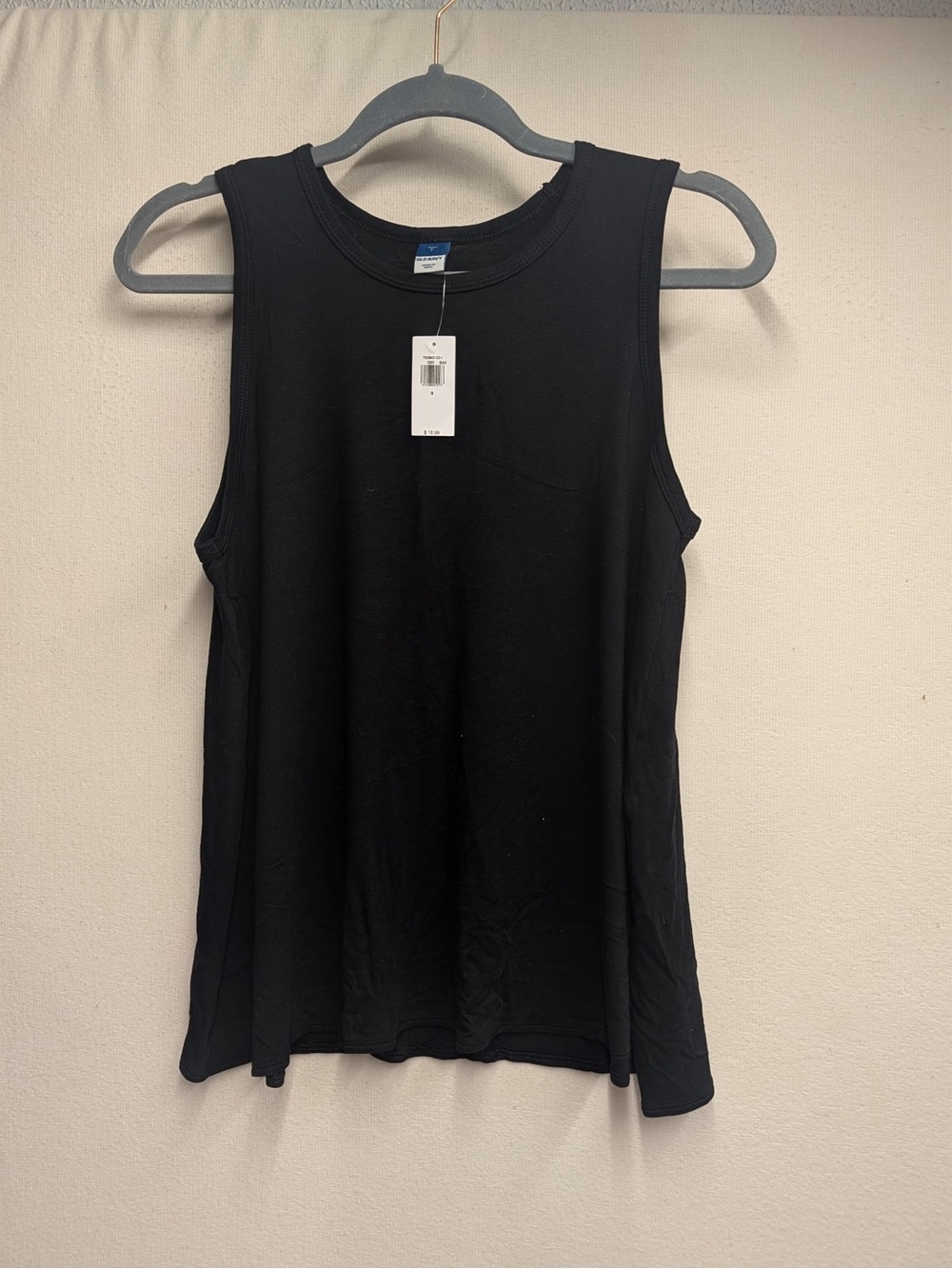 Old Navy Black Ribbed Sleeveless Tank Top
